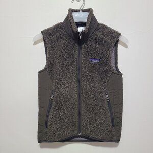 Patagonia Women’s Retro-X Heavy Pile Fleece Vest Brown Size S